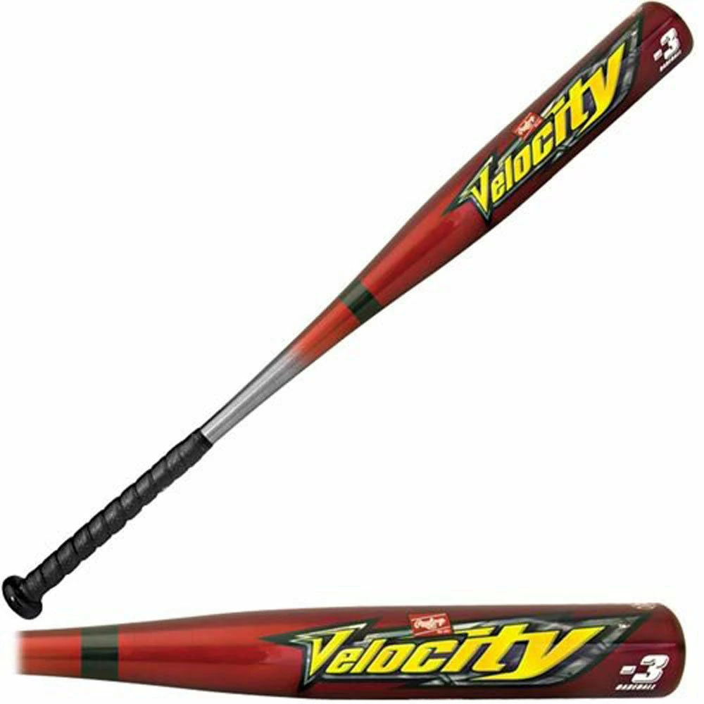 New Rawlings Velocity BBVCTY BESR Baseball Bat Red/Black 2 5/8″ 7050 Alloy Baseball Bats - Image 2