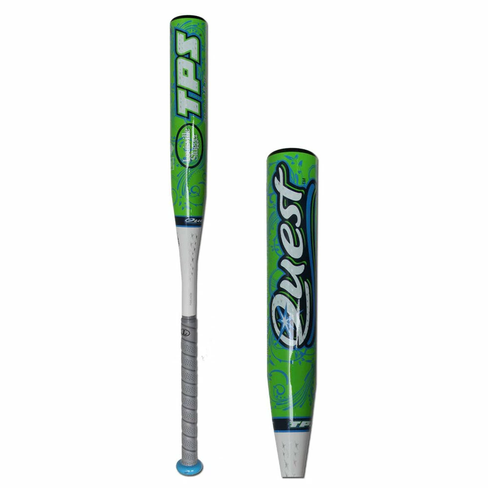 New Louisville Slugger Quest FP12Q Fastpitch Softball Bat Green/White -12 - Image 2