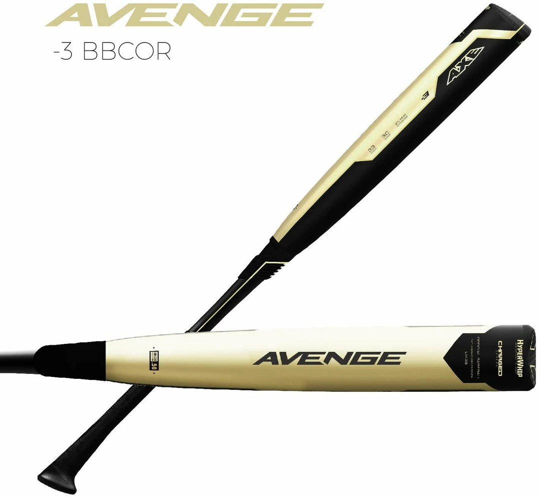 Baseball Bats New Axe L140G 2019 Avenge -3 Elite Baseball Bat 2 5/8″ Hybrid