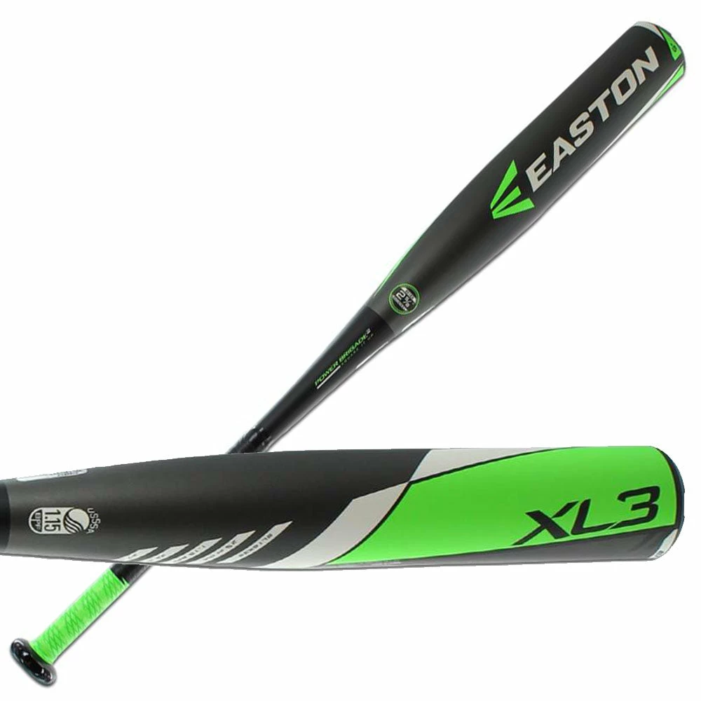 New Easton SL16X35 XL3 Senior League Baseball Bat Black/Green 2016 (-5) - Image 2
