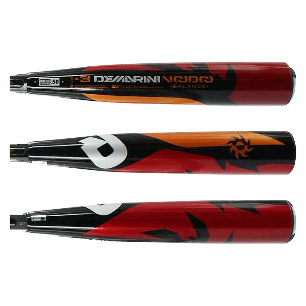 DeMarini Voodoo BBCOR Adult Baseball Bat,VBC-18 , Black/Red 2018 Balanced Baseball Bats - Image 2