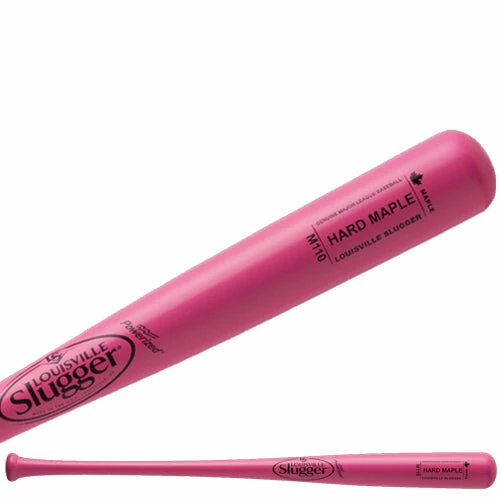 Louisville Slugger New Louisville MLB Hard Maple Pink WBHM14 Wood Baseball Bat M110 Major Baseball Bats