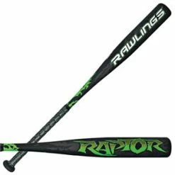 Baseball Bats New Rawlings Raptor YBRPAW Little League Bat 2 1/4″ Black/Green -11